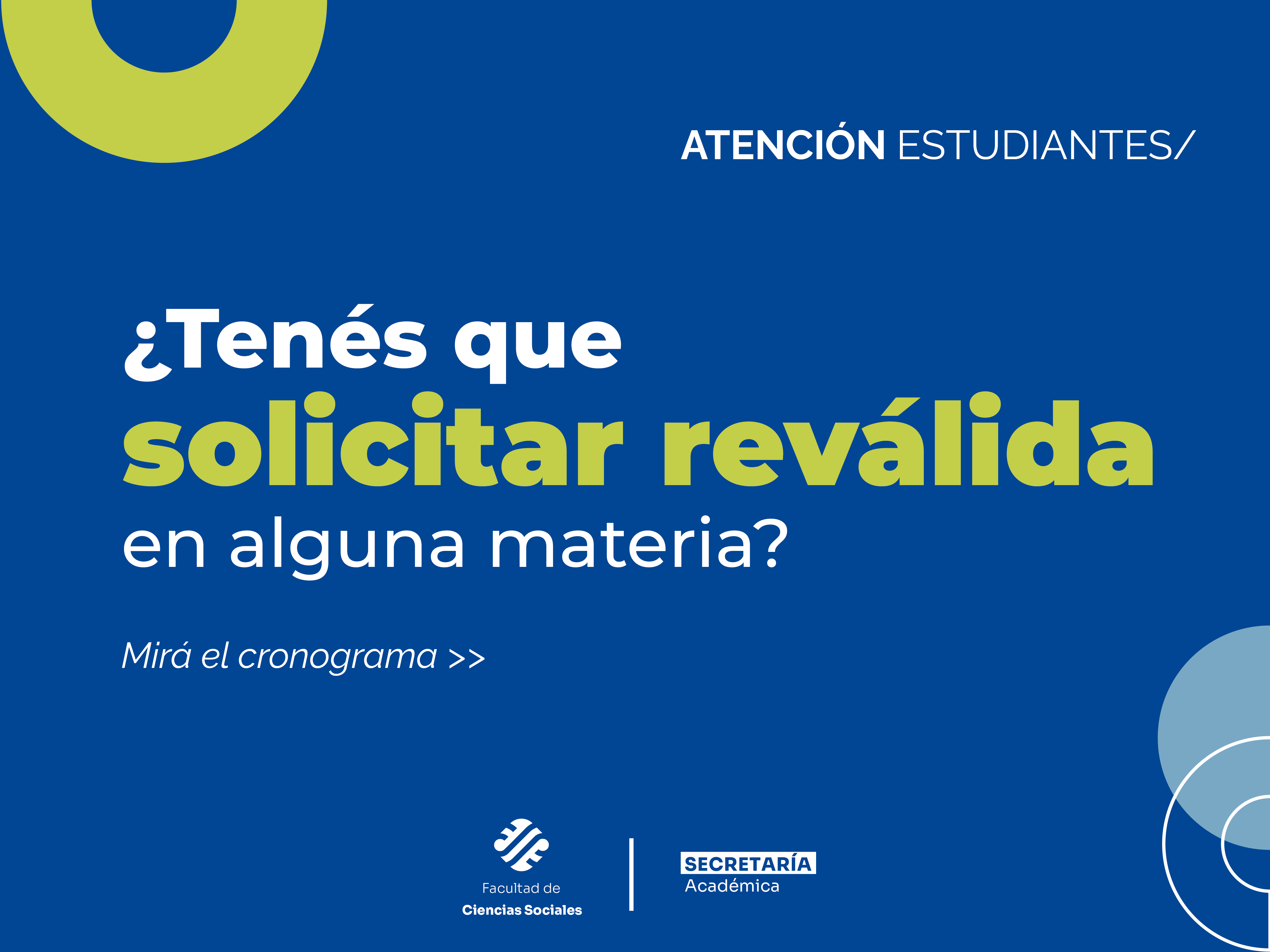 Inscripción reválidas