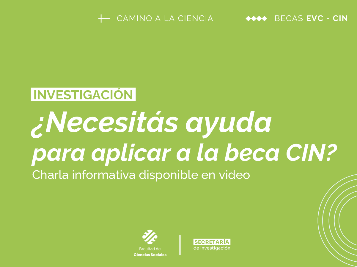 Inscrición a las Becas Estímulo a las Vocaciones Científicas del CIN
