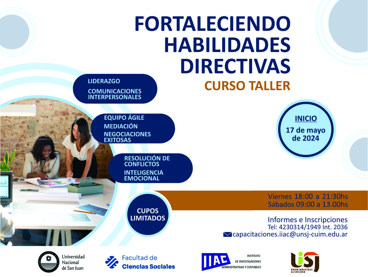 Curso taller para fortalecer habilidades directivas