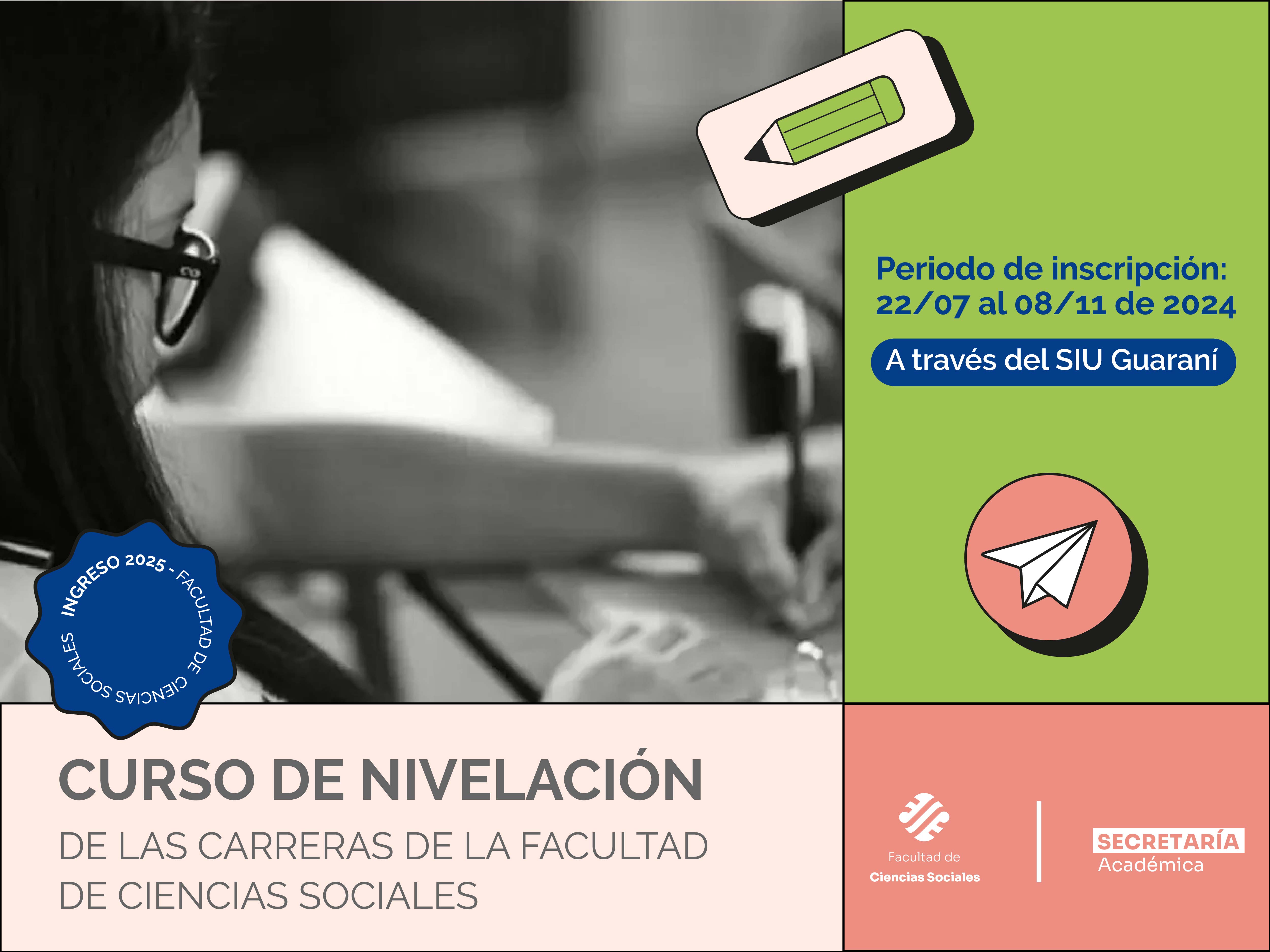 Inicio preinscripciones Curso de nivelación