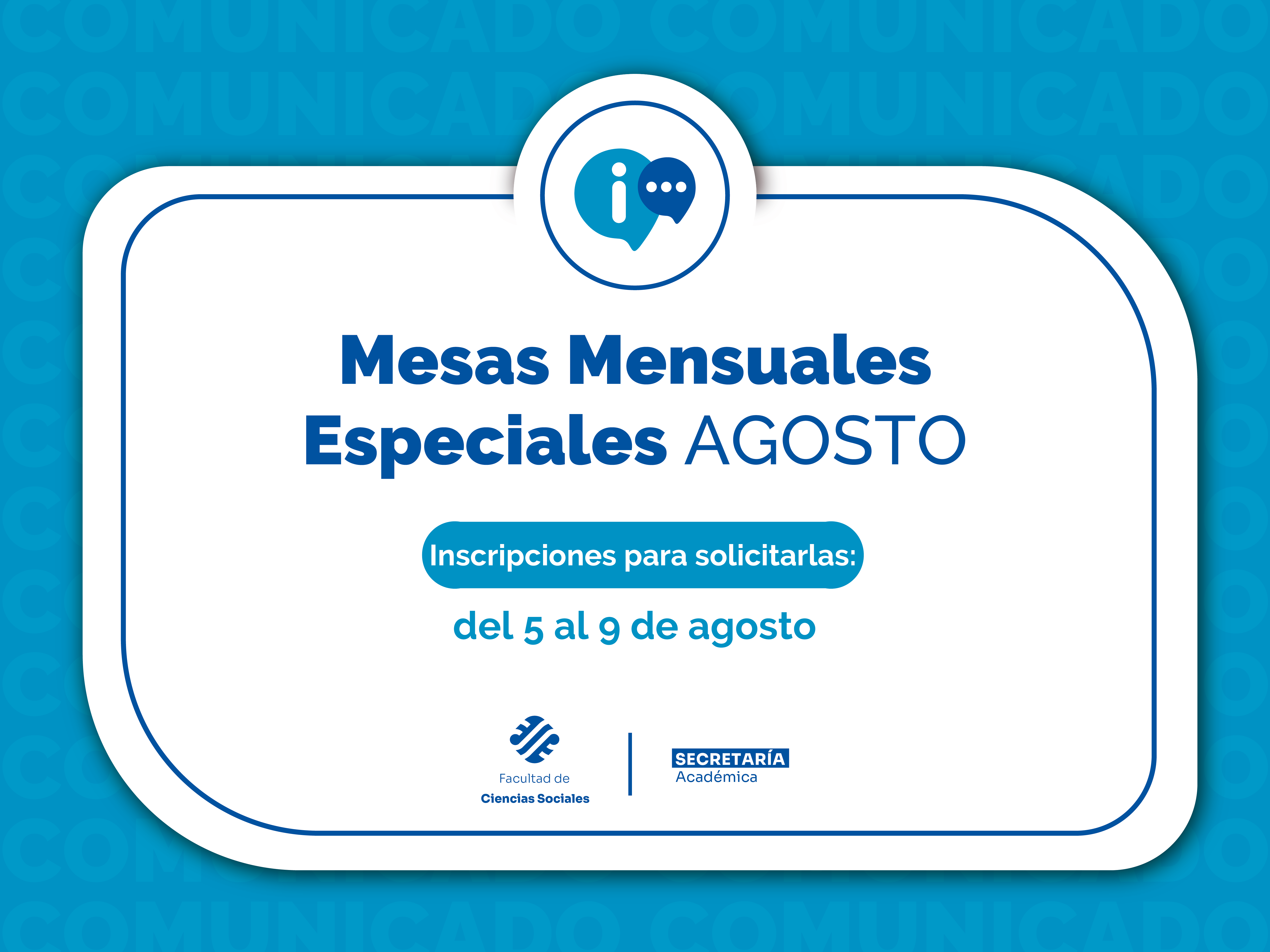 Solicitud Mesa mensual especial