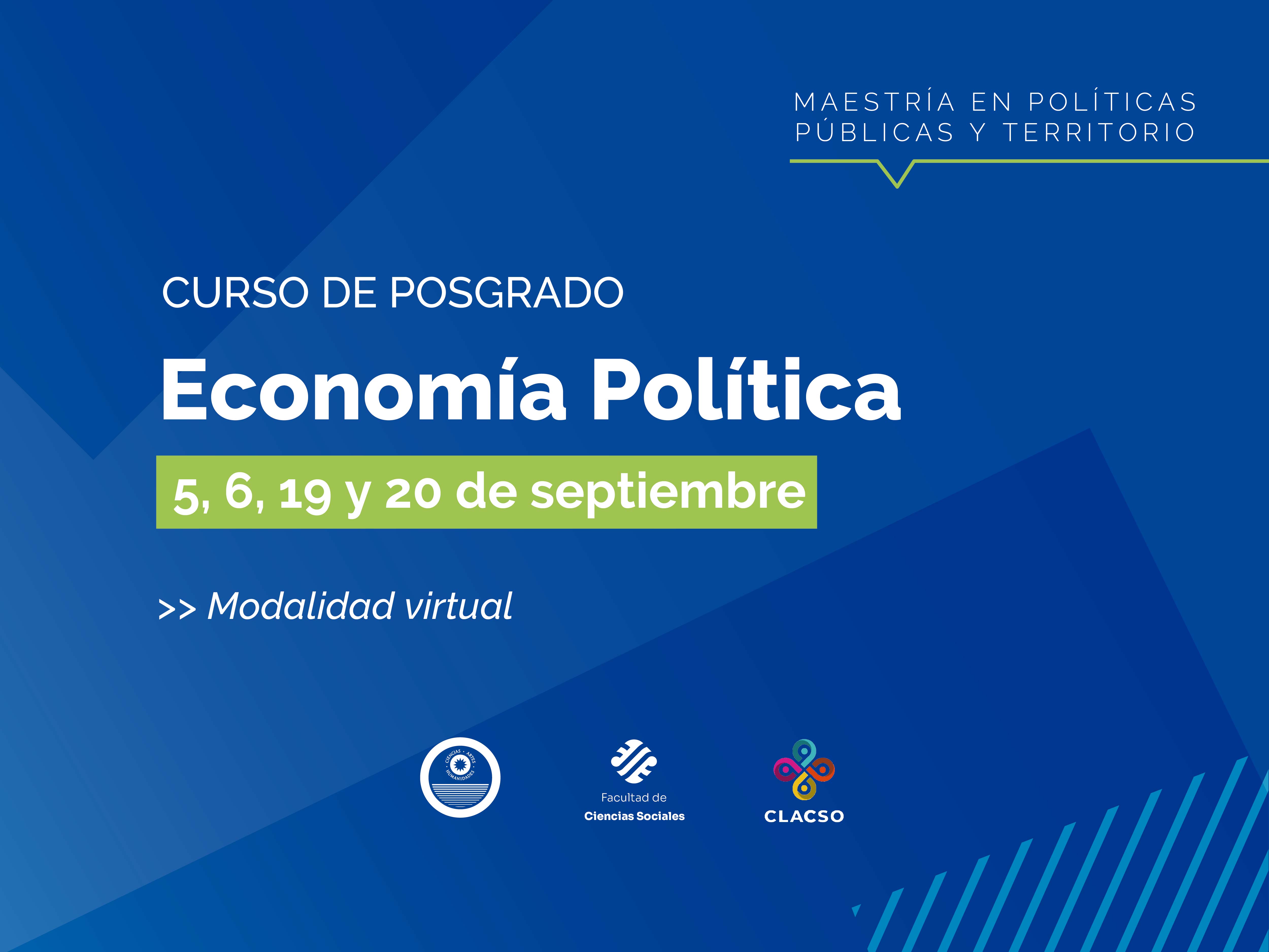 Curso de posgrado “Economía Política”