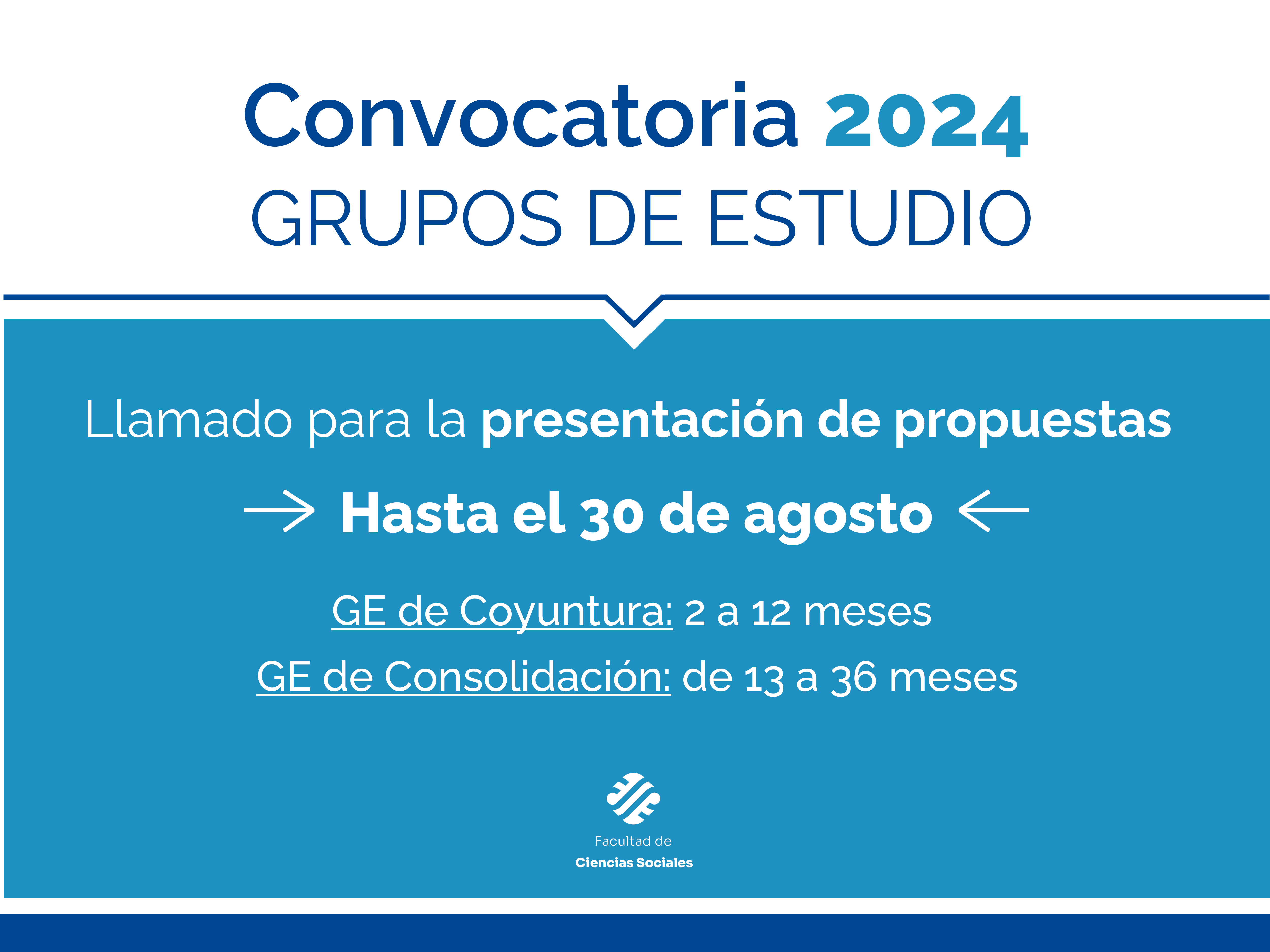 Convocatoria abierta a presentar nuevas propuestas de Grupos de Estudios