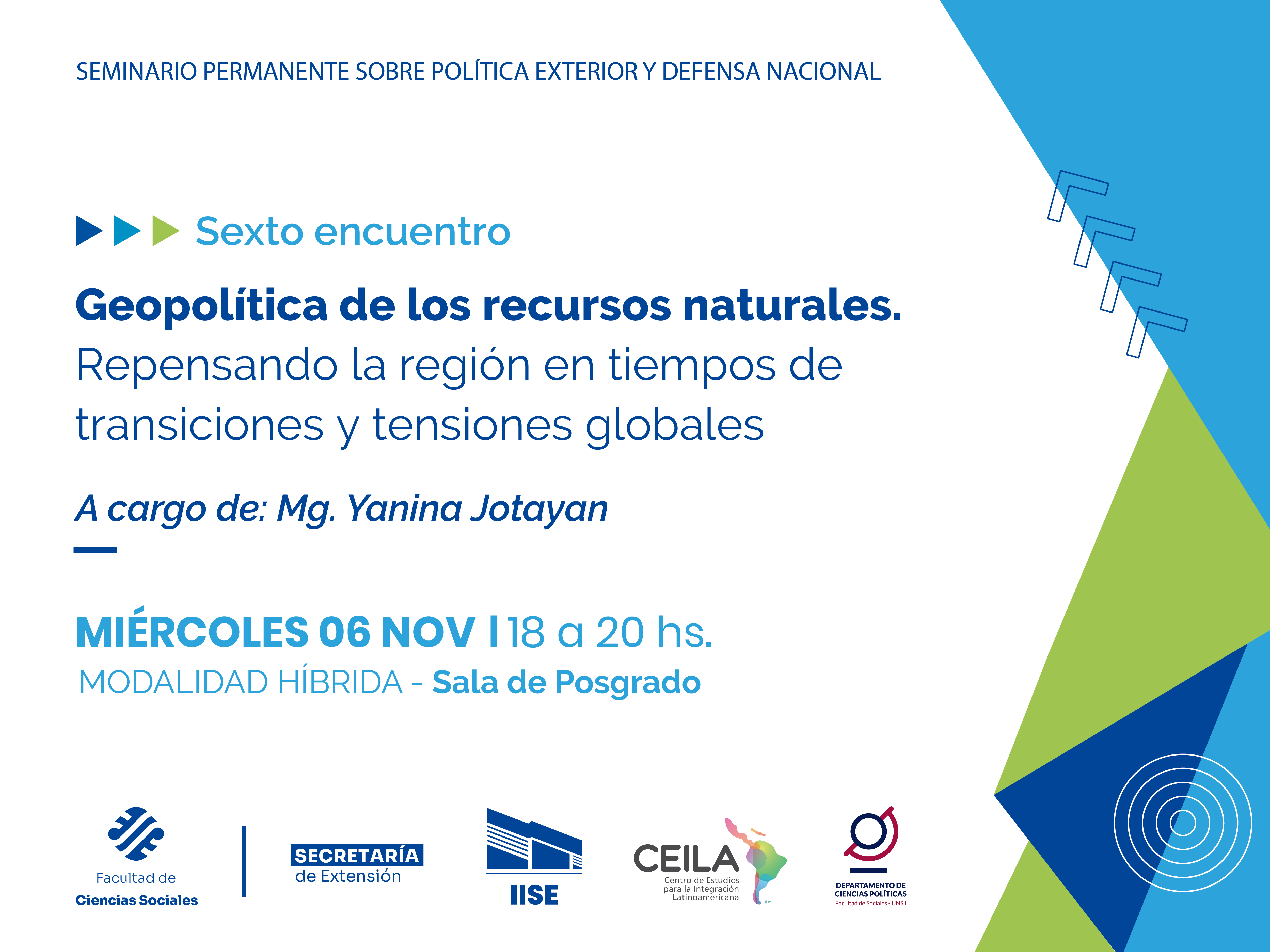 Habrá una charla sobre la disputa de poder global por los recursos naturales/estratégicos y el rol de América Latina