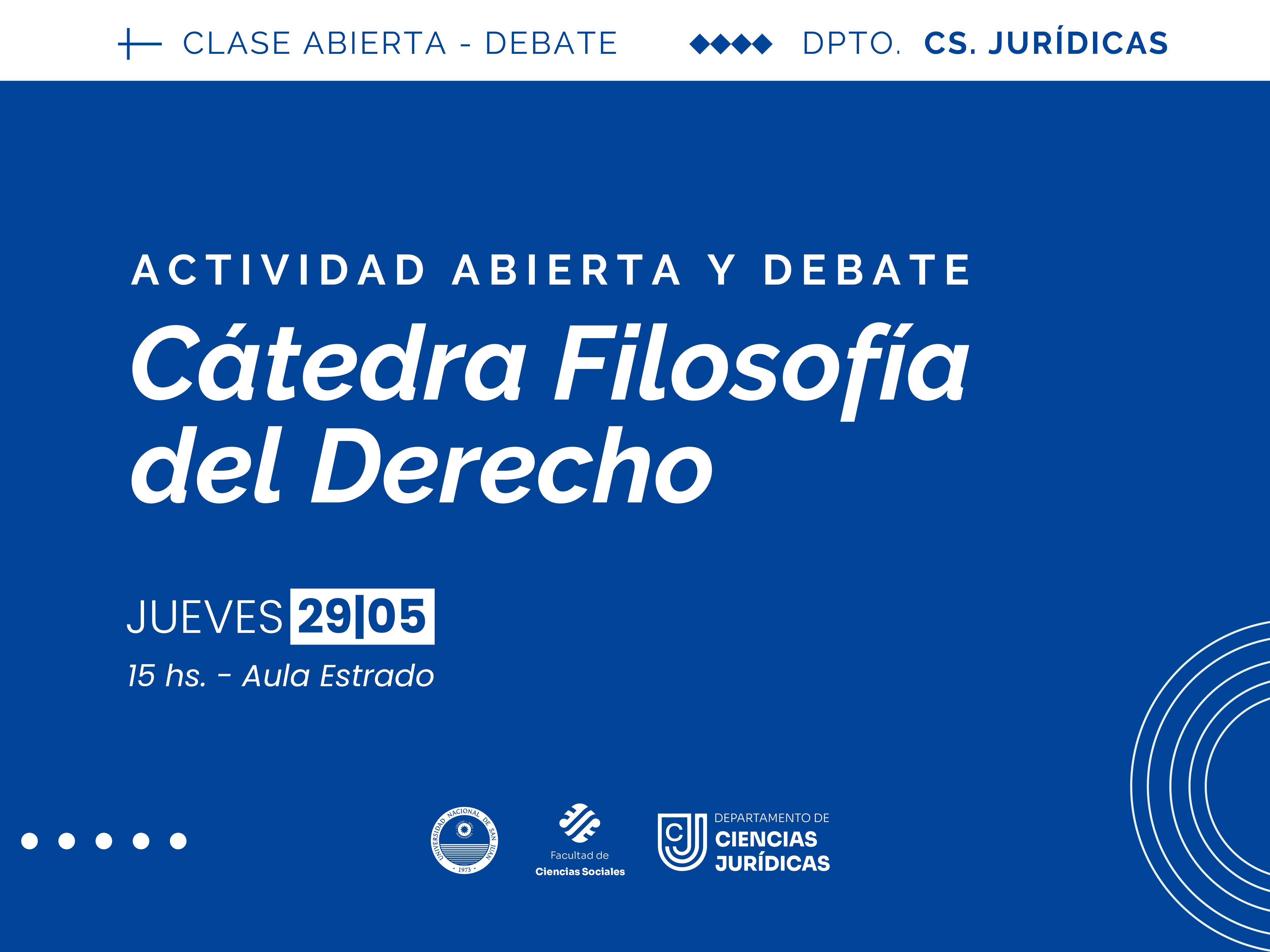 Estudiantes de Abogacía debatirán sobre diversas problemáticas en relación a la actualidad del Derecho