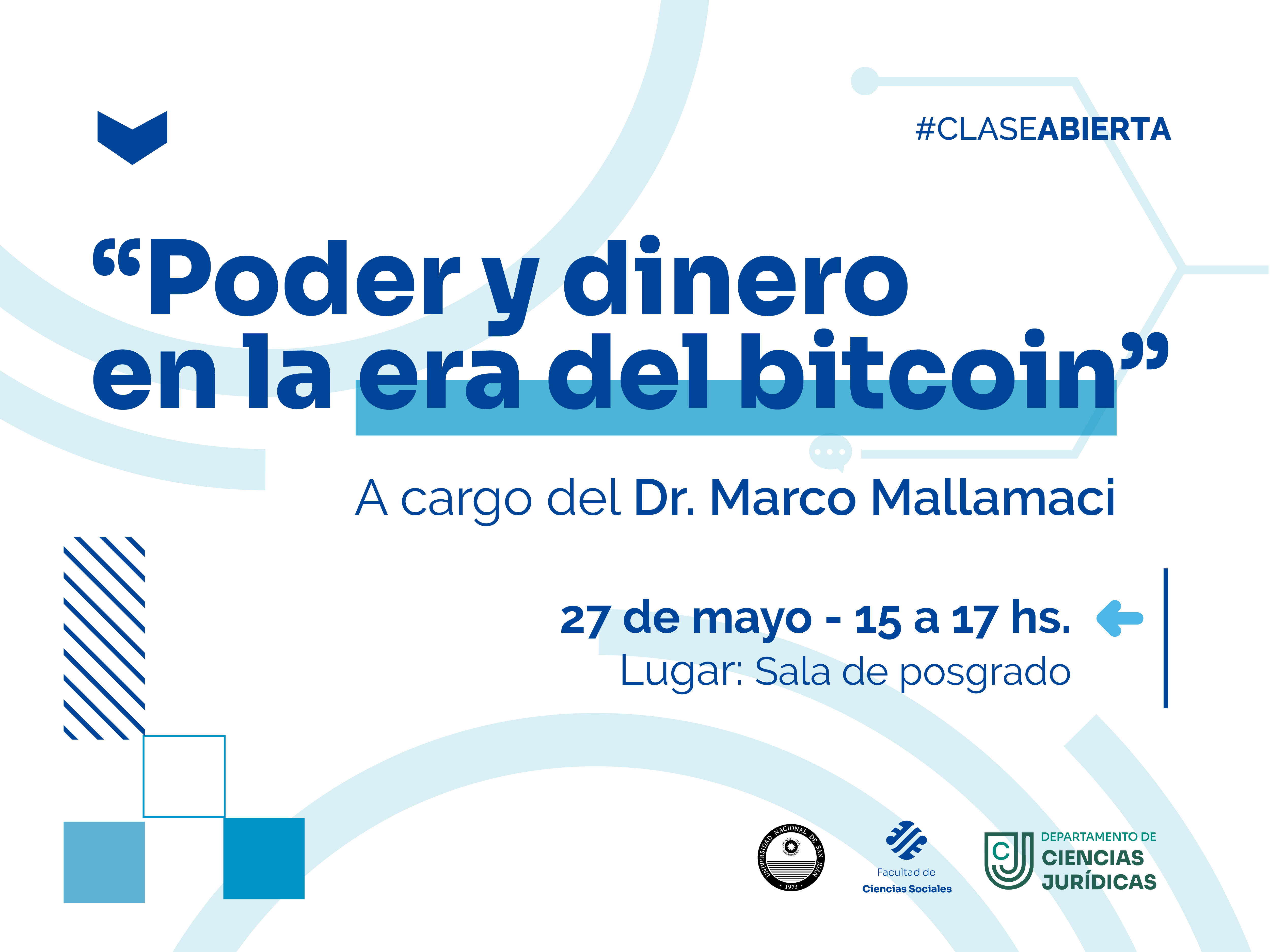 Clase abierta para reflexionar sobre el poder y el dinero en la era del bitcoin