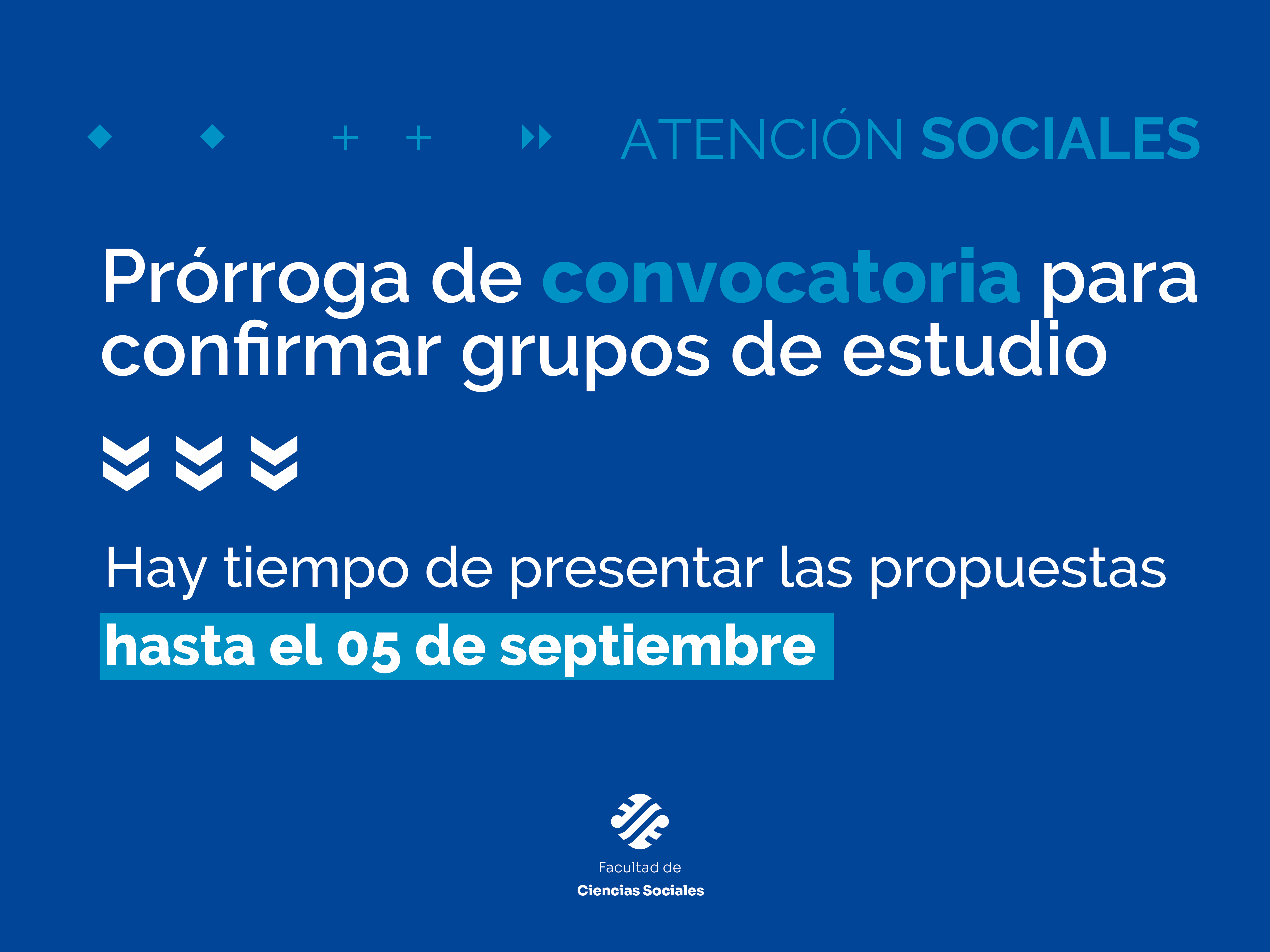 Sociales abrió nuevamente la posibilidad de conformar grupos de estudio