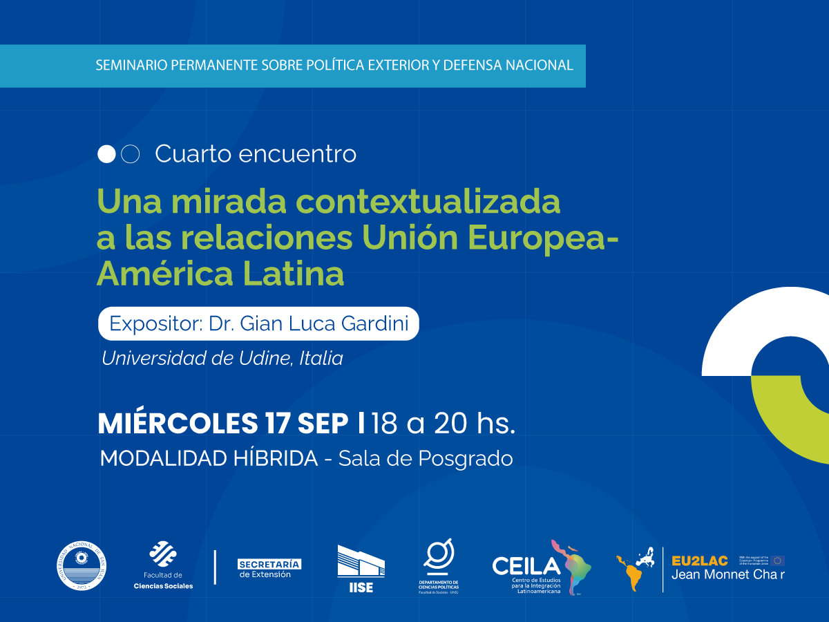 En Sociales habrá un encuentro para abordar los desafíos políticos en la relación Unión Europea-América Latina