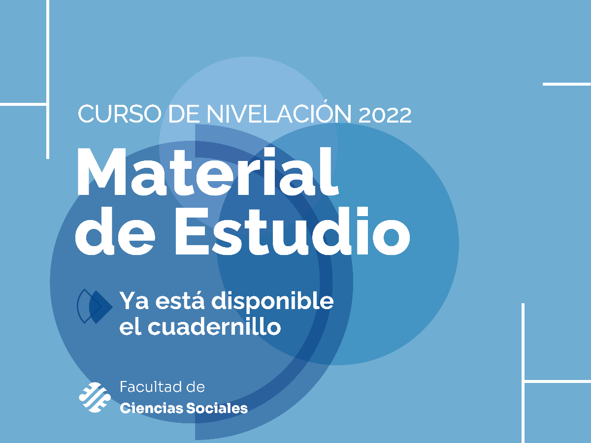 Ya están disponibles los cuadernillos para el curso de ingreso 2022