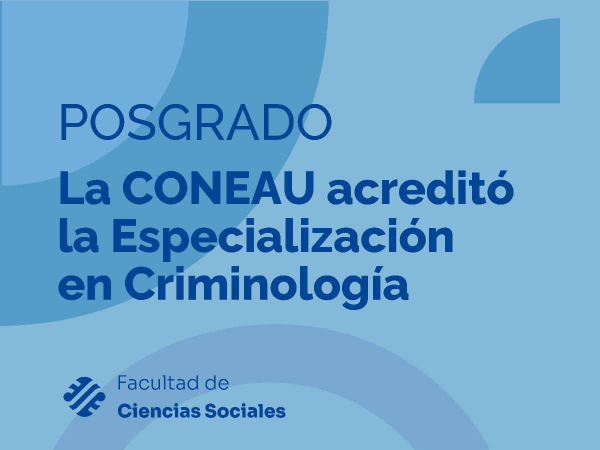Se dictará en la Facultad en 2022 y estará a cargo de la Lic. Sonia Torti