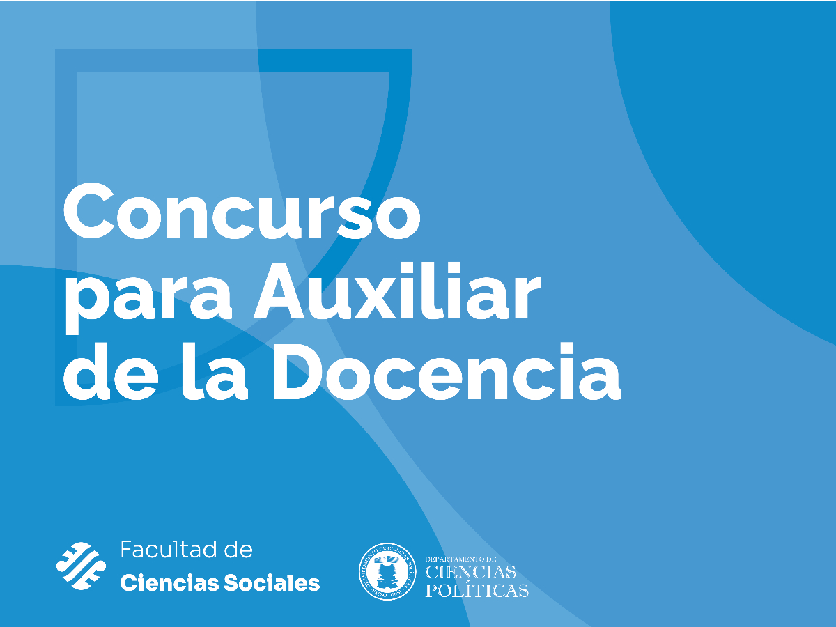 La cátedra Economía Política I del Departamento de Ciencias Políticas solicita convocatoria a concurso