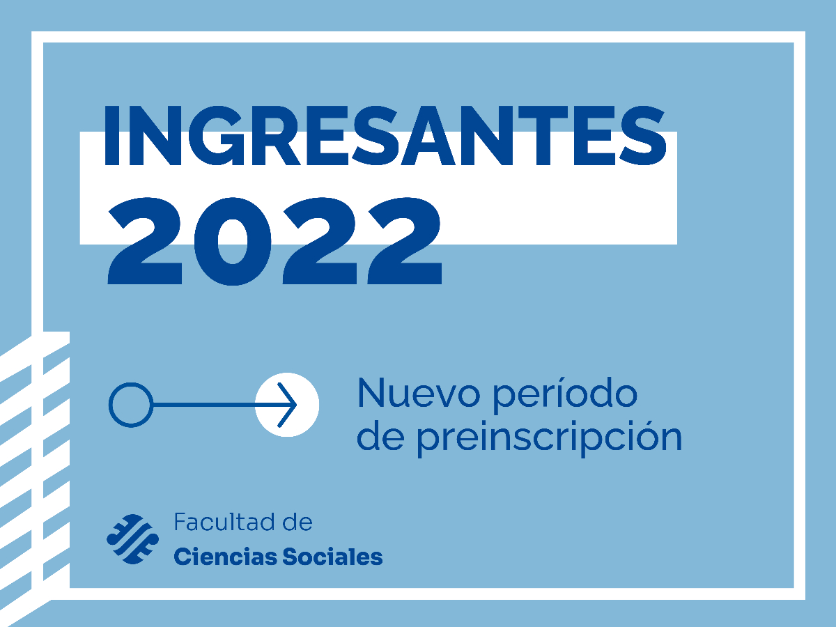 Reapertura del período de preinscripción 