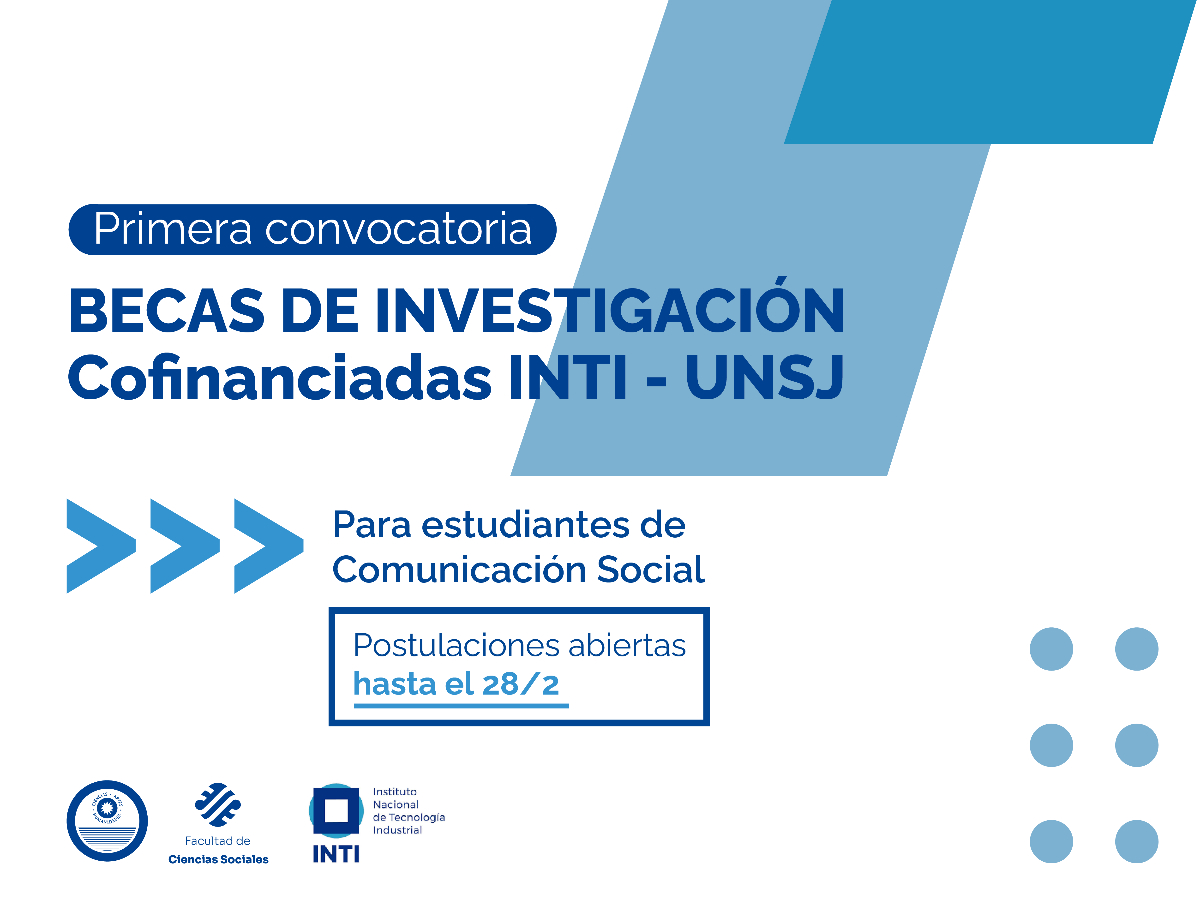 El Instituto Nacional de Tecnología Industrial y la Universidad Nacional de San Juan financiarán becas para estudiantes.