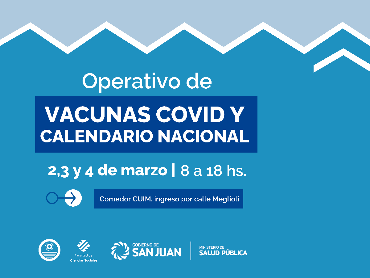 Si no te vacunaste, podés hacerlo durante esta semana en el Complejo Universitario Islas Malvinas