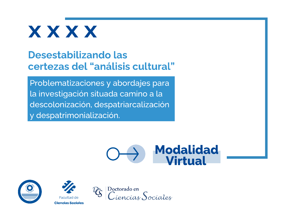 El Doctorado en Ciencias Sociales dictará en marzo un nuevo curso de posgrado