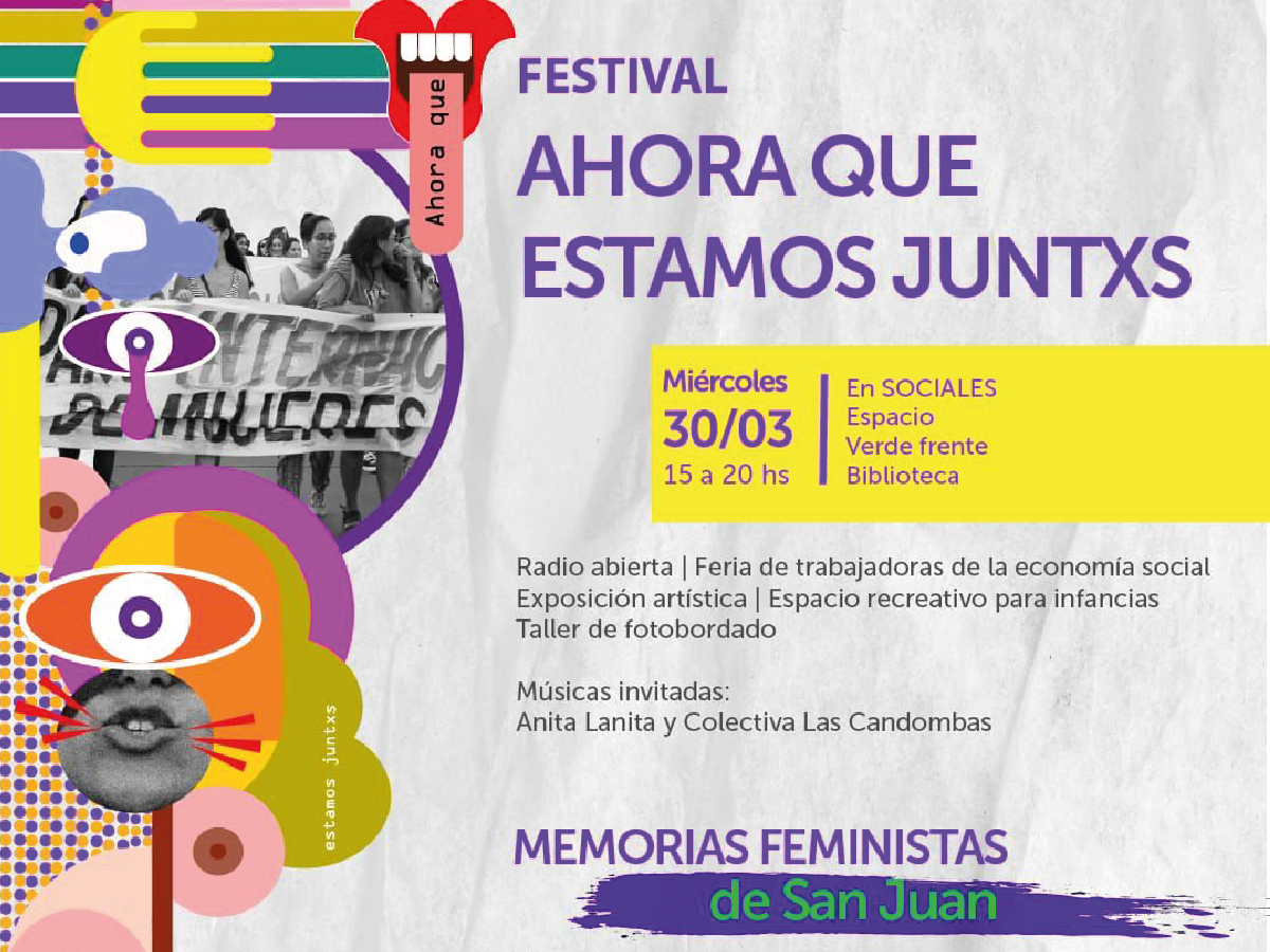 Festival en Sociales: "Ahora que estamos juntxs"