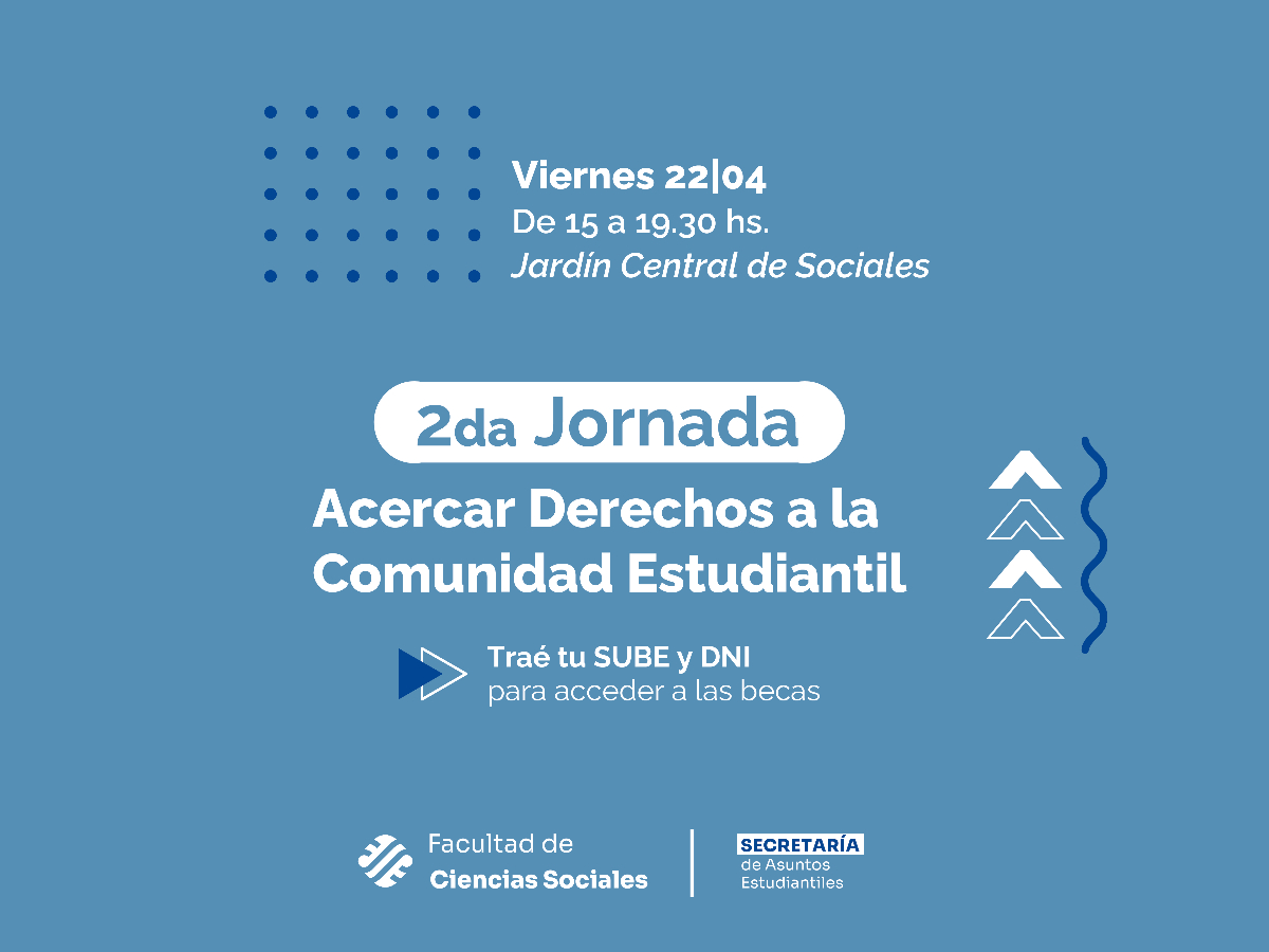 Sociales realizará un segundo encuentro para democratizar el acceso a la información y los derechos estudiantiles