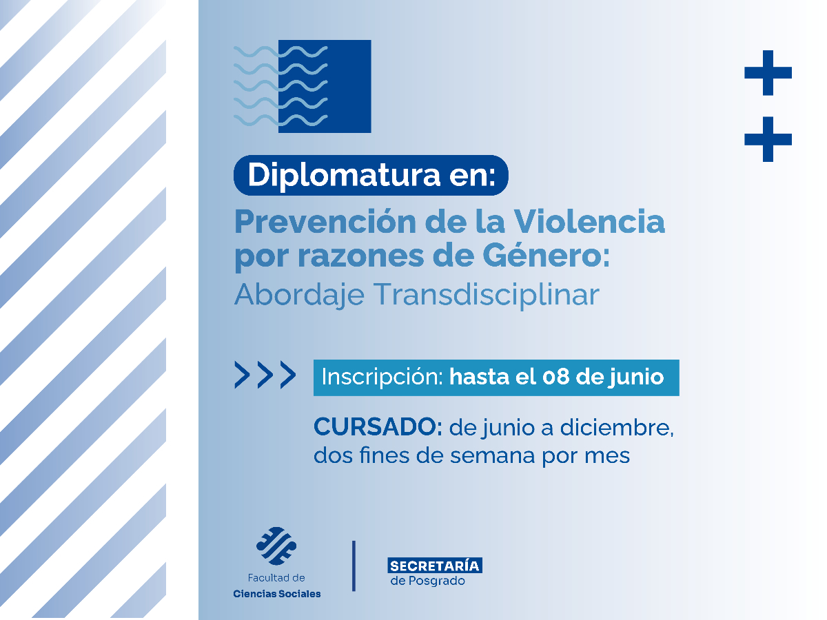 Sociales tiene una nueva Diplomatura en Prevención de la Violencia por razones de Género