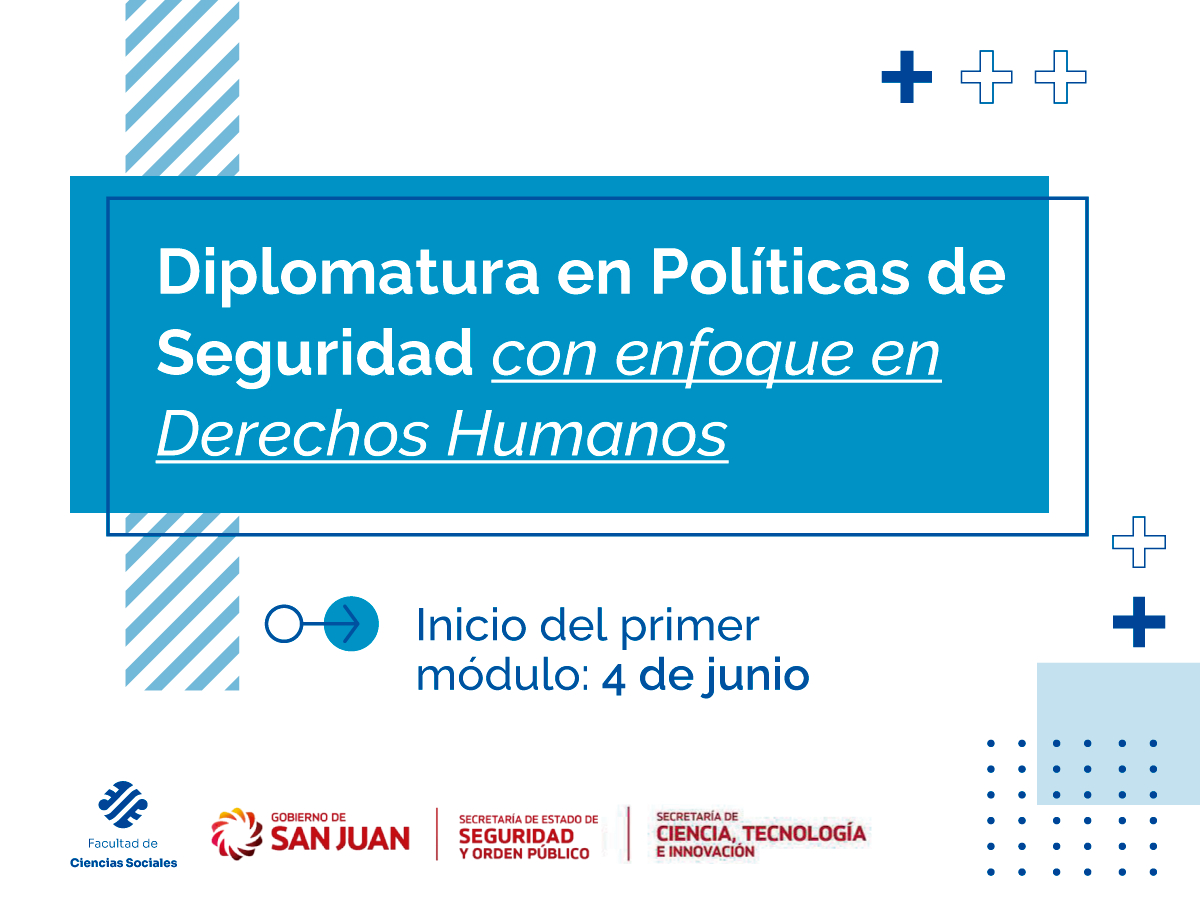 El próximo sábado 4 de junio comienza el primer módulo de una diplomatura destinada a la formación de Fuerzas de Seguridad de la Provincia en Derechos