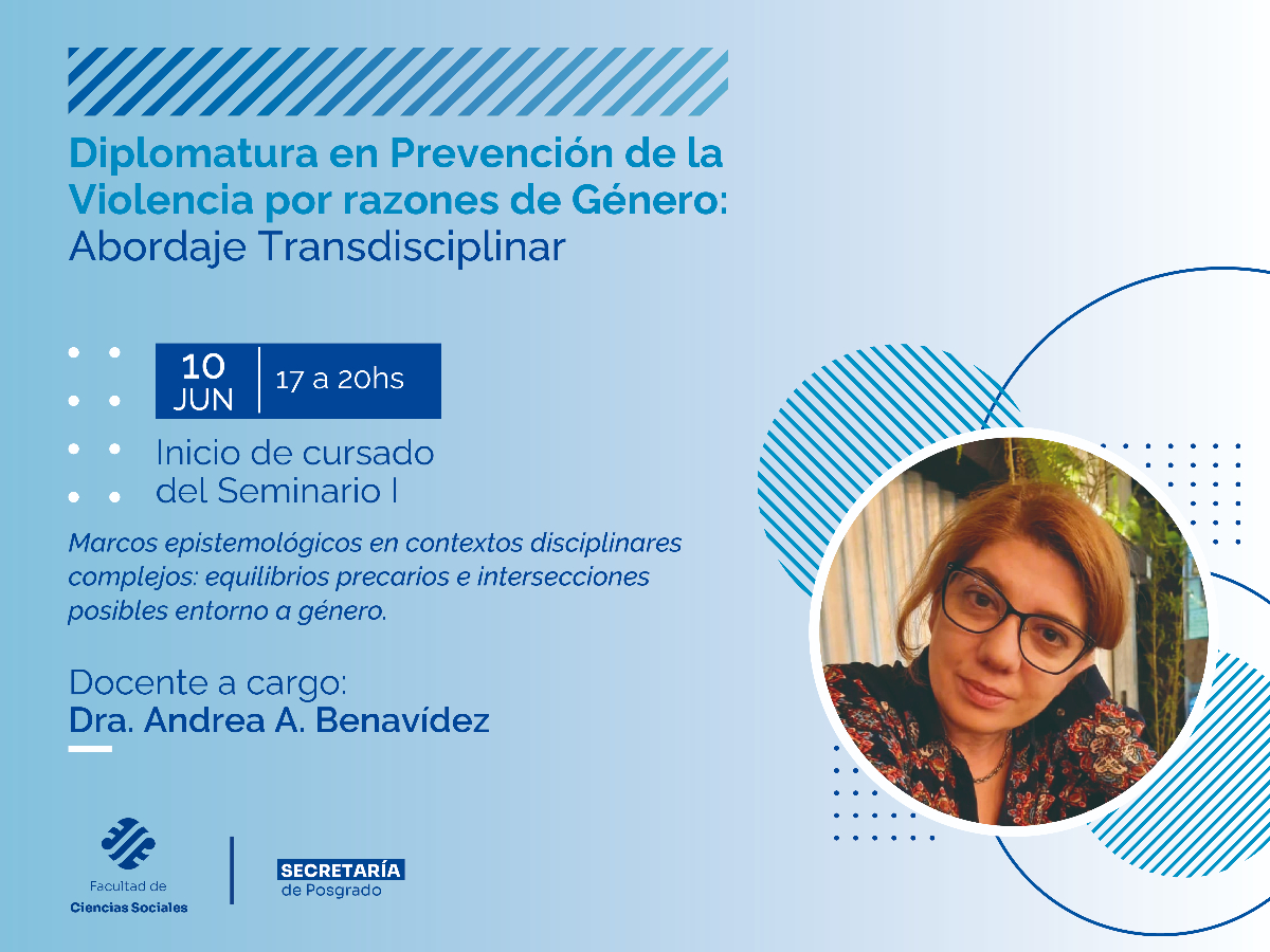 El 10/6 iniciará el primer seminario de la Diplomatura en Prevención de la Violencia por razones de Género