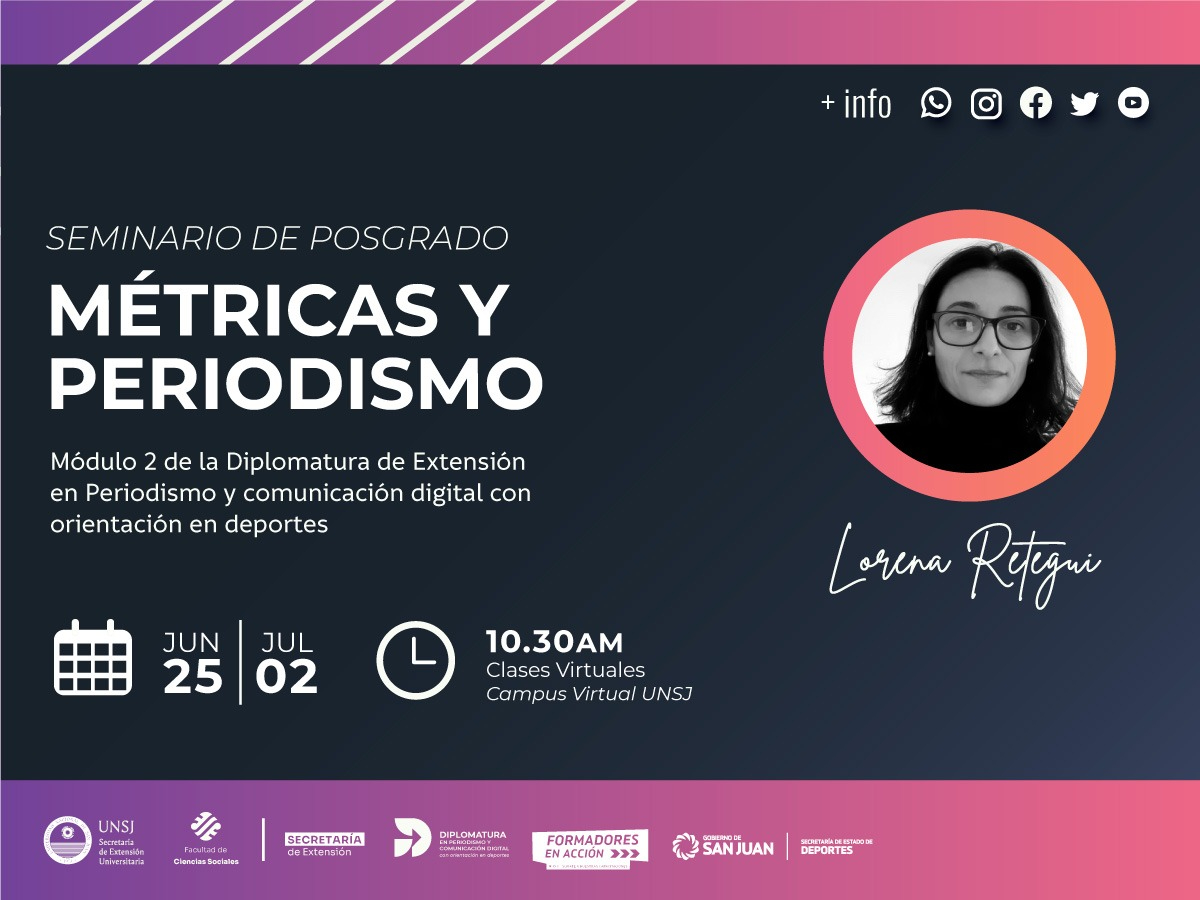 Segundo módulo del Seminario "Periodistas, métricas y redes sociales"