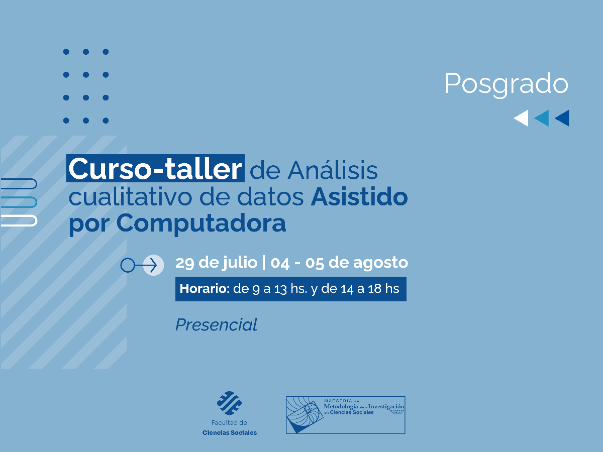 Curso-taller de Análisis cualitativo de datos Asistido por Computadora