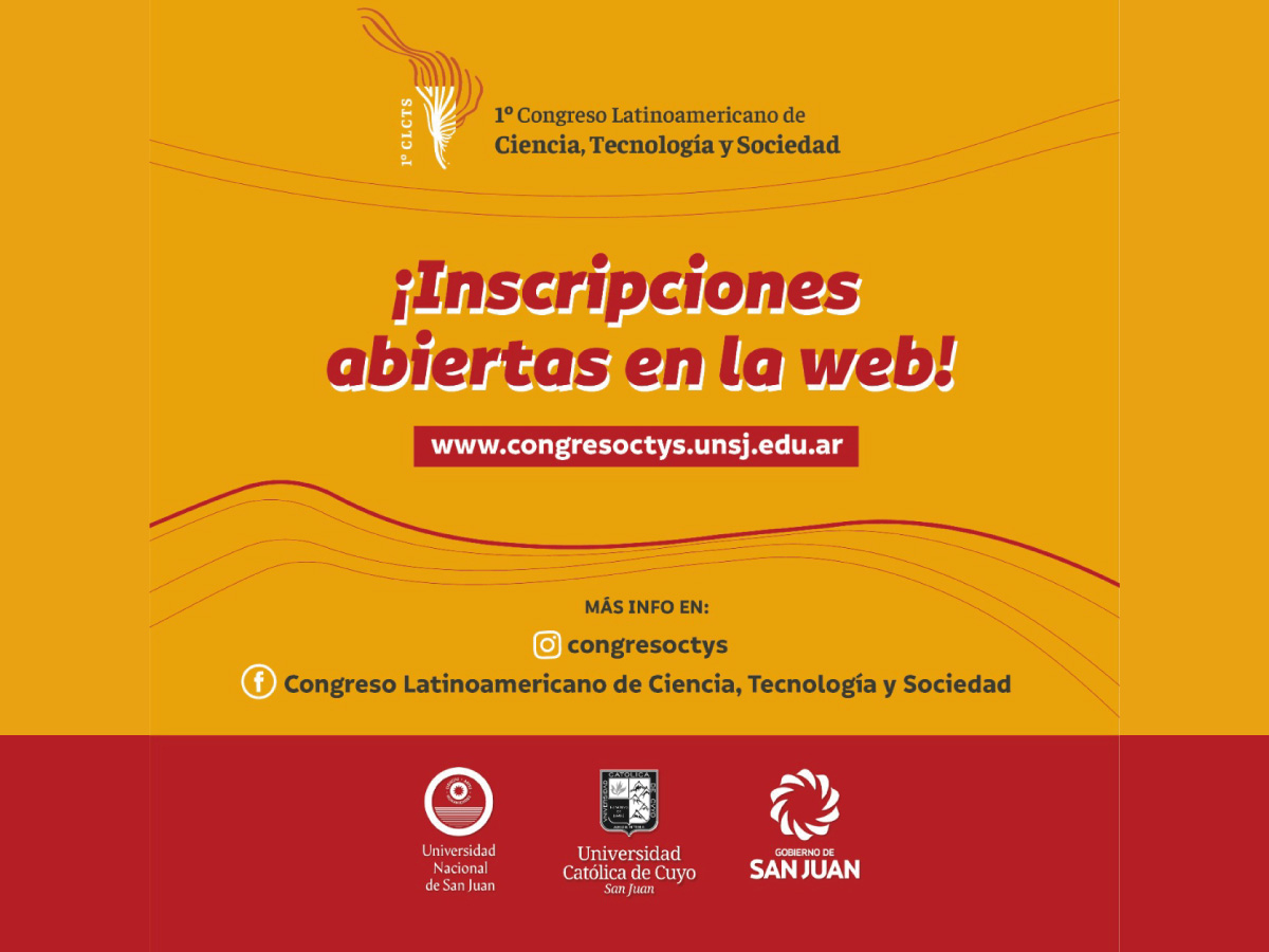 Congreso Latinoamericano de Ciencia, Tecnología y Sociedad 2022: fecha extendida para presentar trabajos