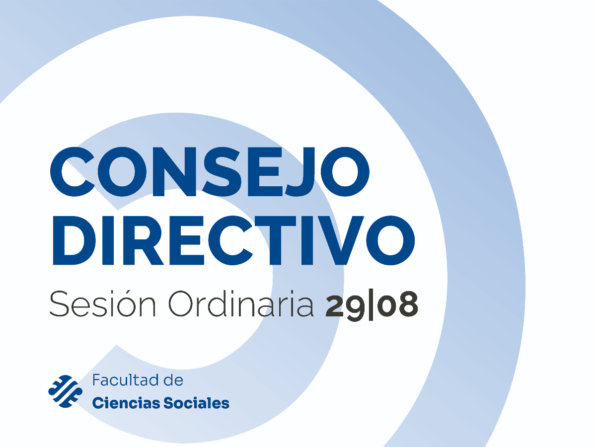 El Consejo Directivo aprobó la realización de un Acta complementaria con la Agencia Calidad San Juan y las jornadas de Sociología 