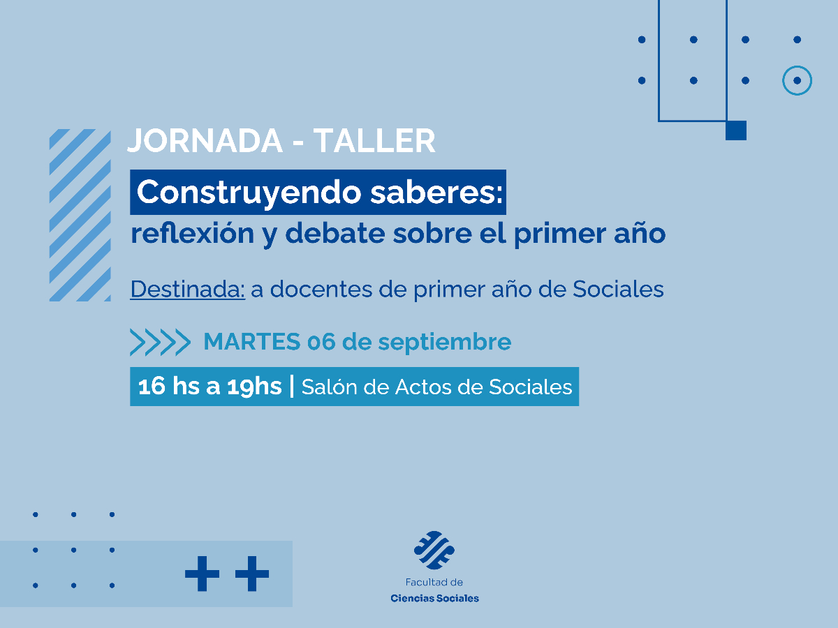 Jornada para reflexionar sobre las prácticas académicas en las asignaturas de Primer año