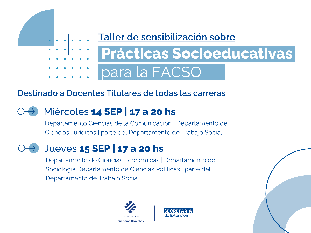 Taller de sensibilización sobre Prácticas Socioeducativas en Sociales