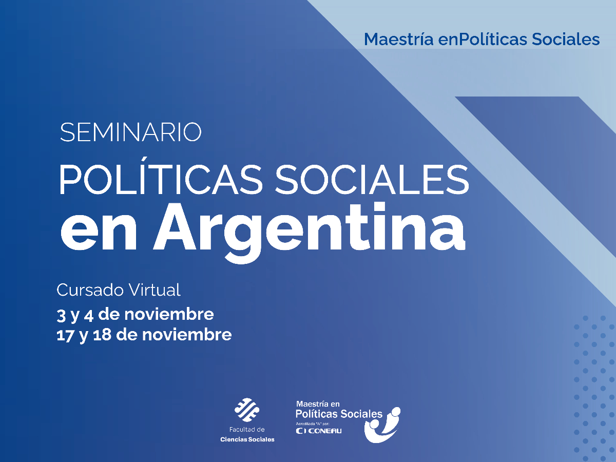 Seminario sobre las políticas sociales en Argentina