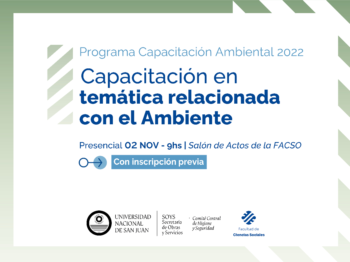Programa de Capacitación Ambiental: se realizará un curso sobre gestión ambiental, residuos peligrosos, eficiencia energética y otros temas
