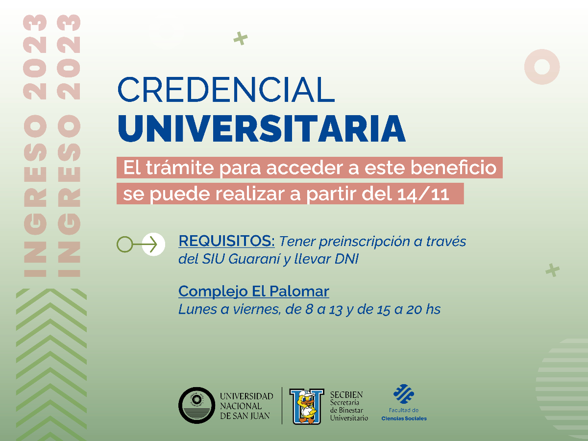 Credencial universitaria: se podrá tramitar a partir del 14 de este mes