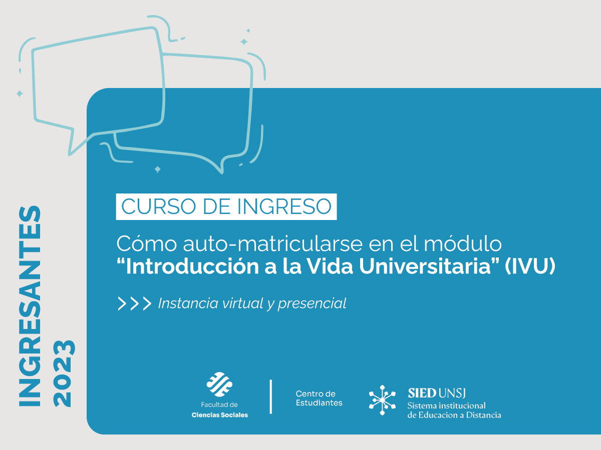 ¿Cómo auto-matricularse en el módulo “Introducción a la Vida Universitaria”?