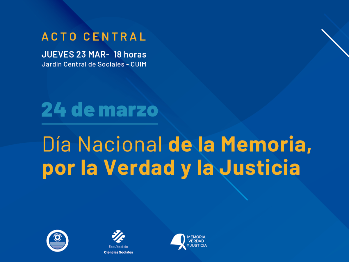 Acto por el Día Nacional de la Memoria por la Verdad y la Justicia 