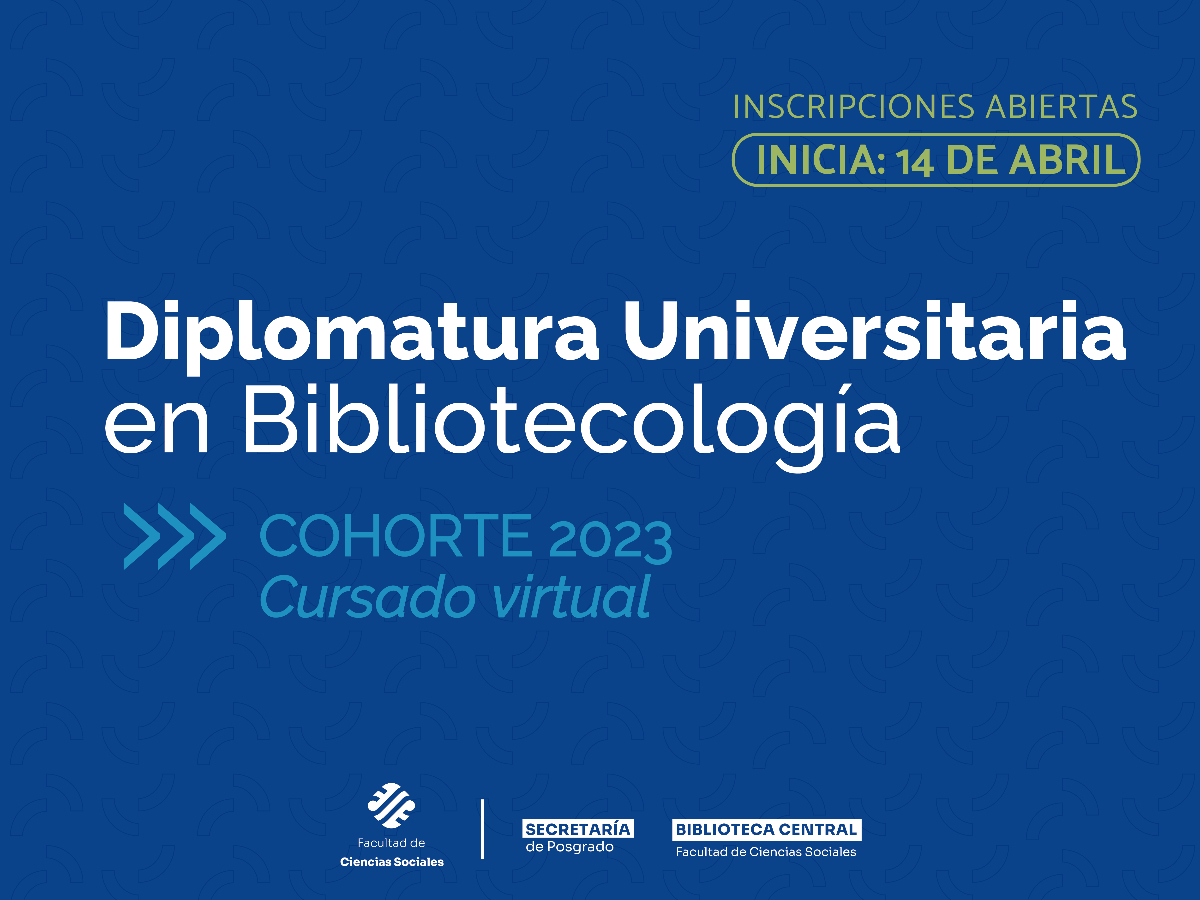 Inscripción abierta a la segunda cohorte de la Diplomatura Universitaria en Bibliotecología
