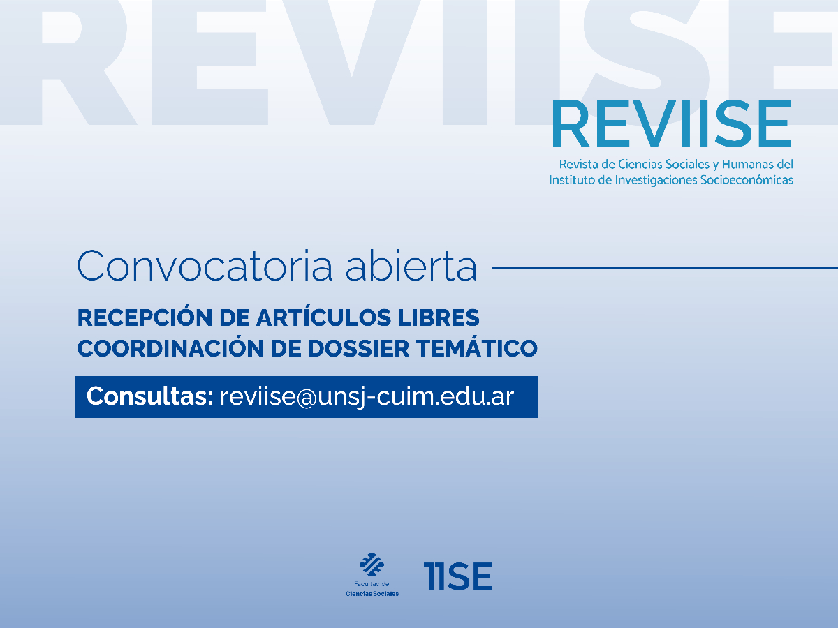 Convocatoria abierta para publicar en la REVIISE