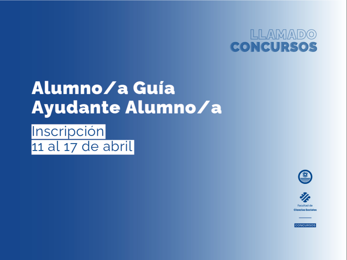 Convocatoria a cubrir cargos de Auxiliar Docente de Segunda Categoría