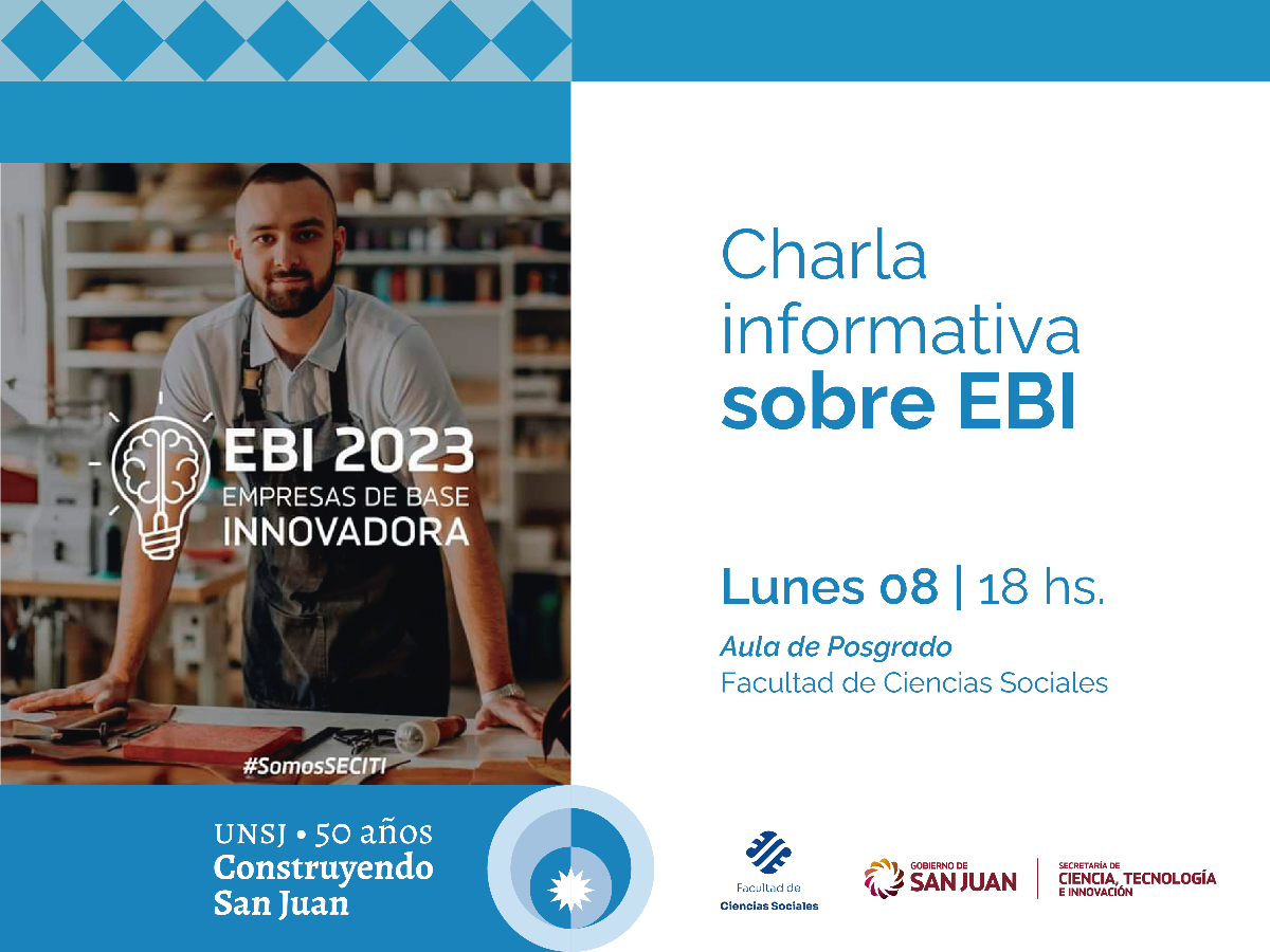 En Sociales habrá una charla informativa sobre el Programa Empresas de Base Incubadora (EBI)