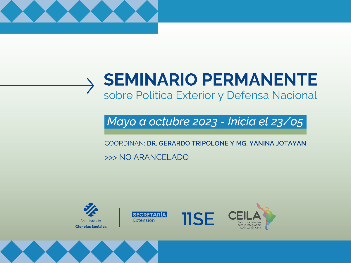 Habrá un seminario sobre Política Exterior y Defensa Nacional