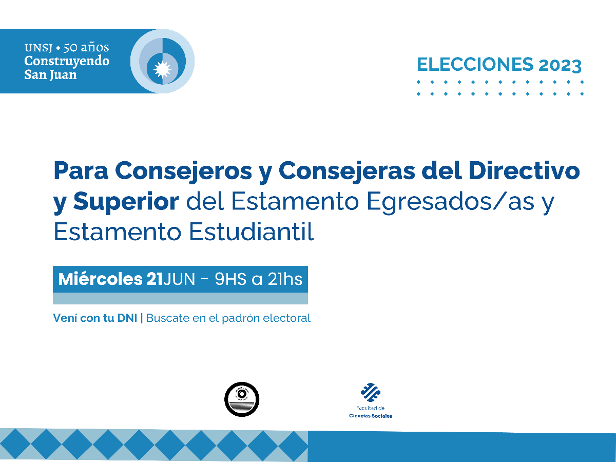 21 de junio: elecciones para los estamentos Egresados/as y Estudiantil