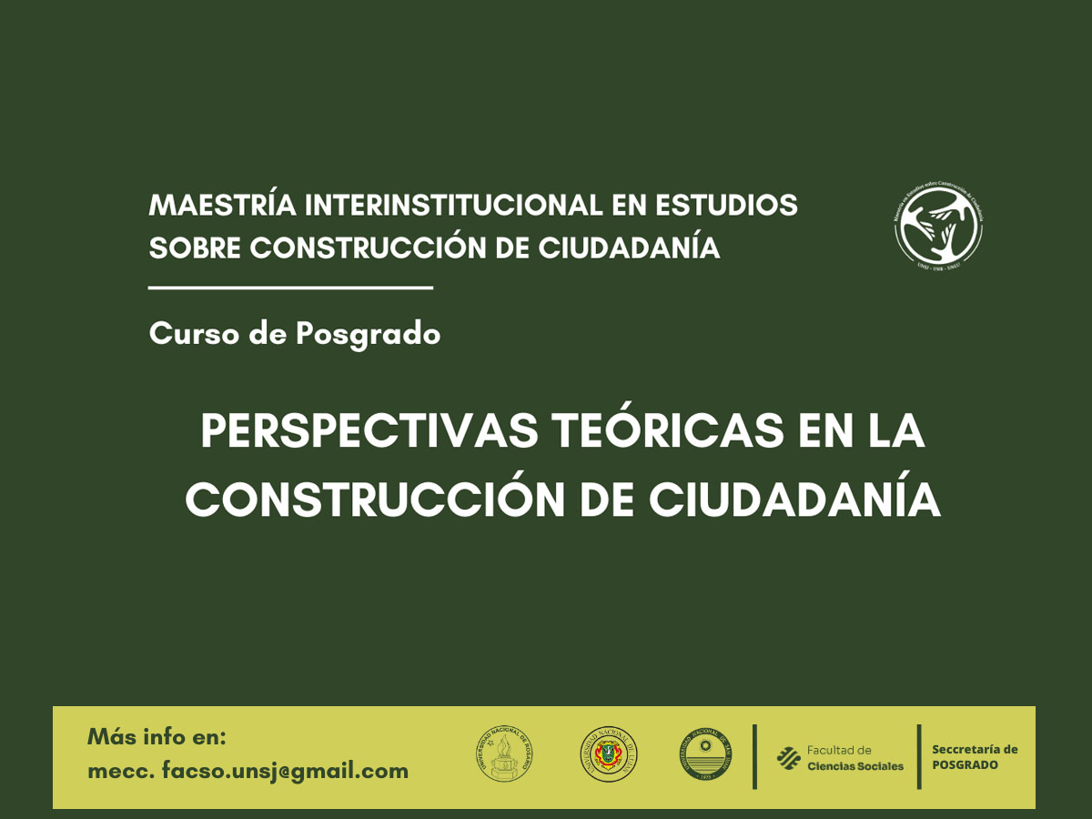 Curso “Perspectivas teóricas en construcción de ciudadanía”