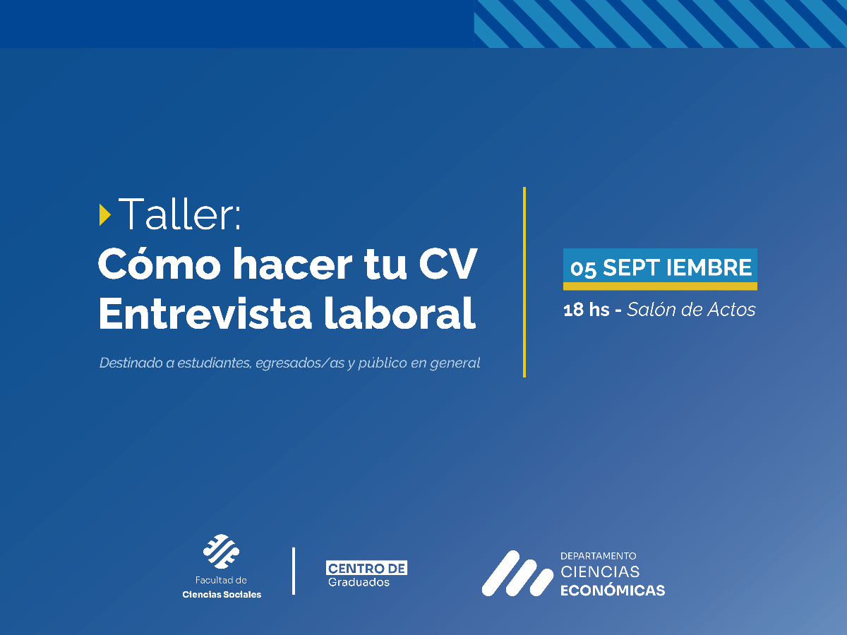 Taller para aprender a hacer el primer CV y cómo presentarse a una entrevista laboral
