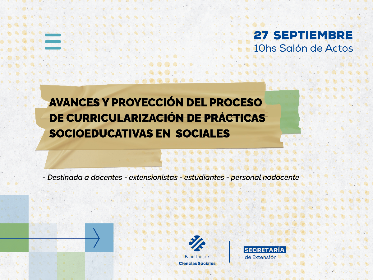 Jornada para proyectar el trabajo de la curricularización de las Prácticas Socioeducativas en Sociales
