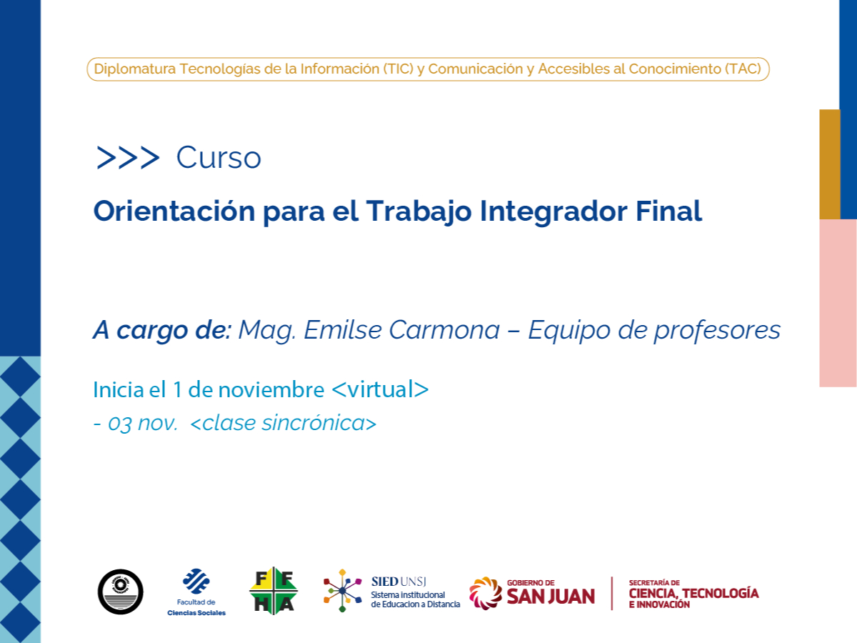 La Diplomatura TIC TAC dictará el último módulo 