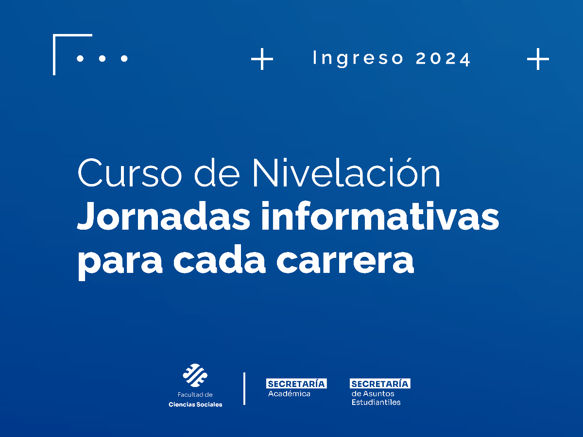 Fechas de las jornadas introductorias para conocer sobre los Cursos de Nivelación