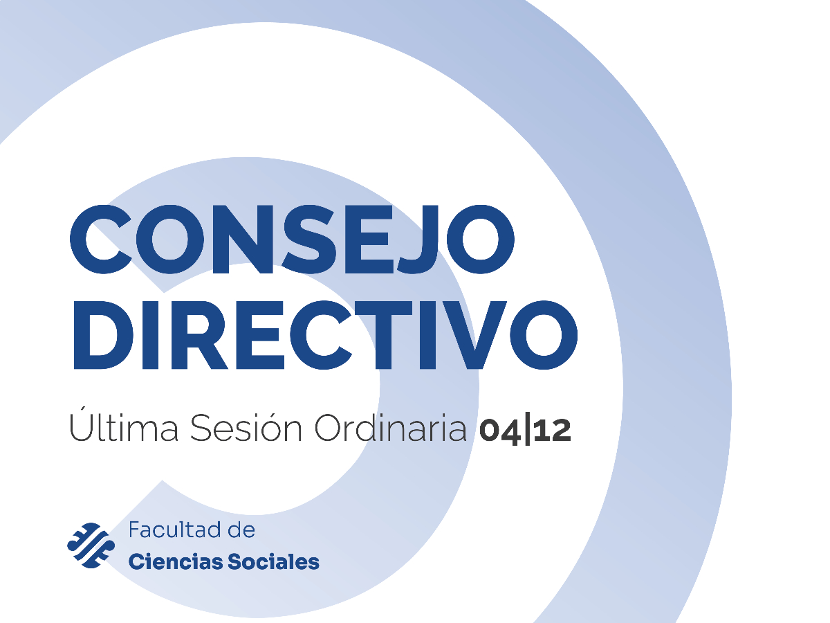 Última sesión del año del Consejo Directivo 