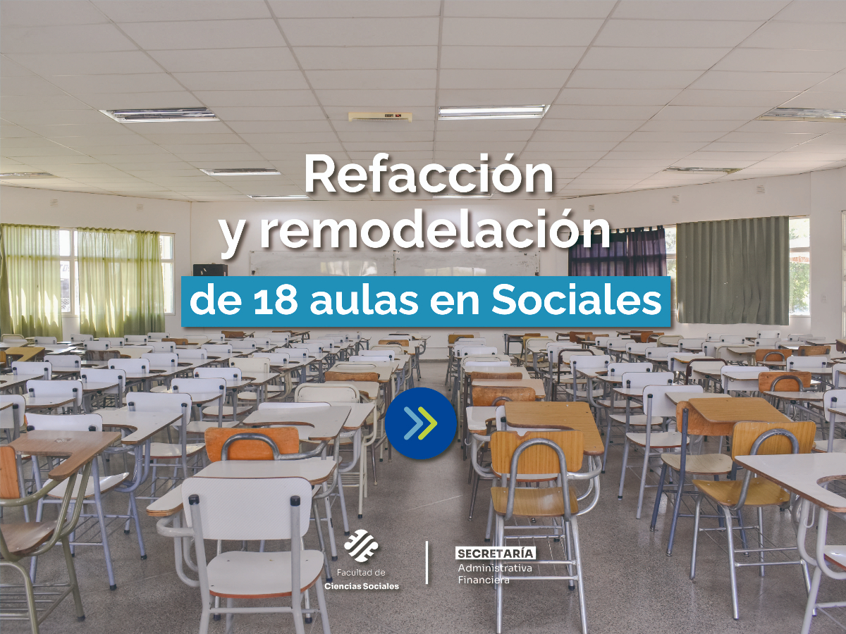 Refacción de 18 aulas en Sociales