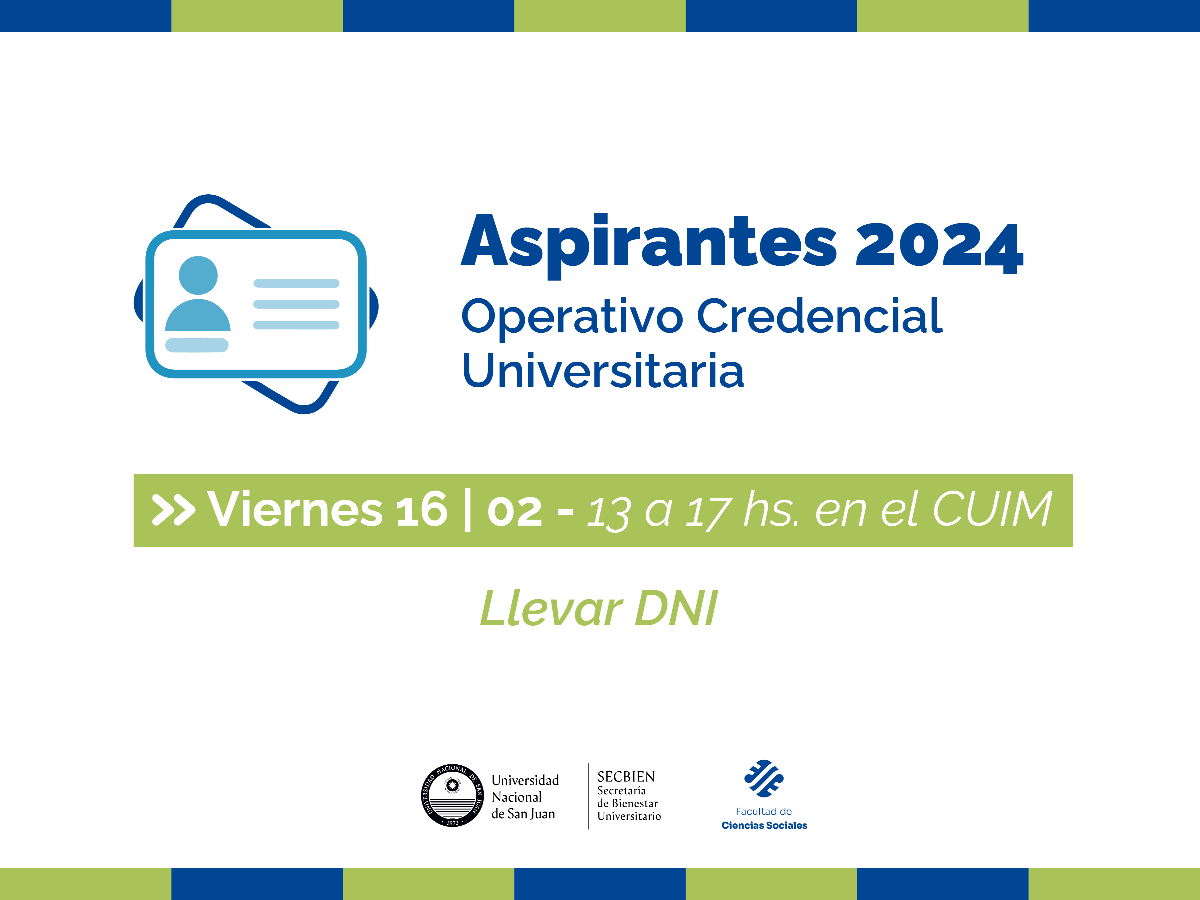 Trámite para acceder a la credencial universitaria