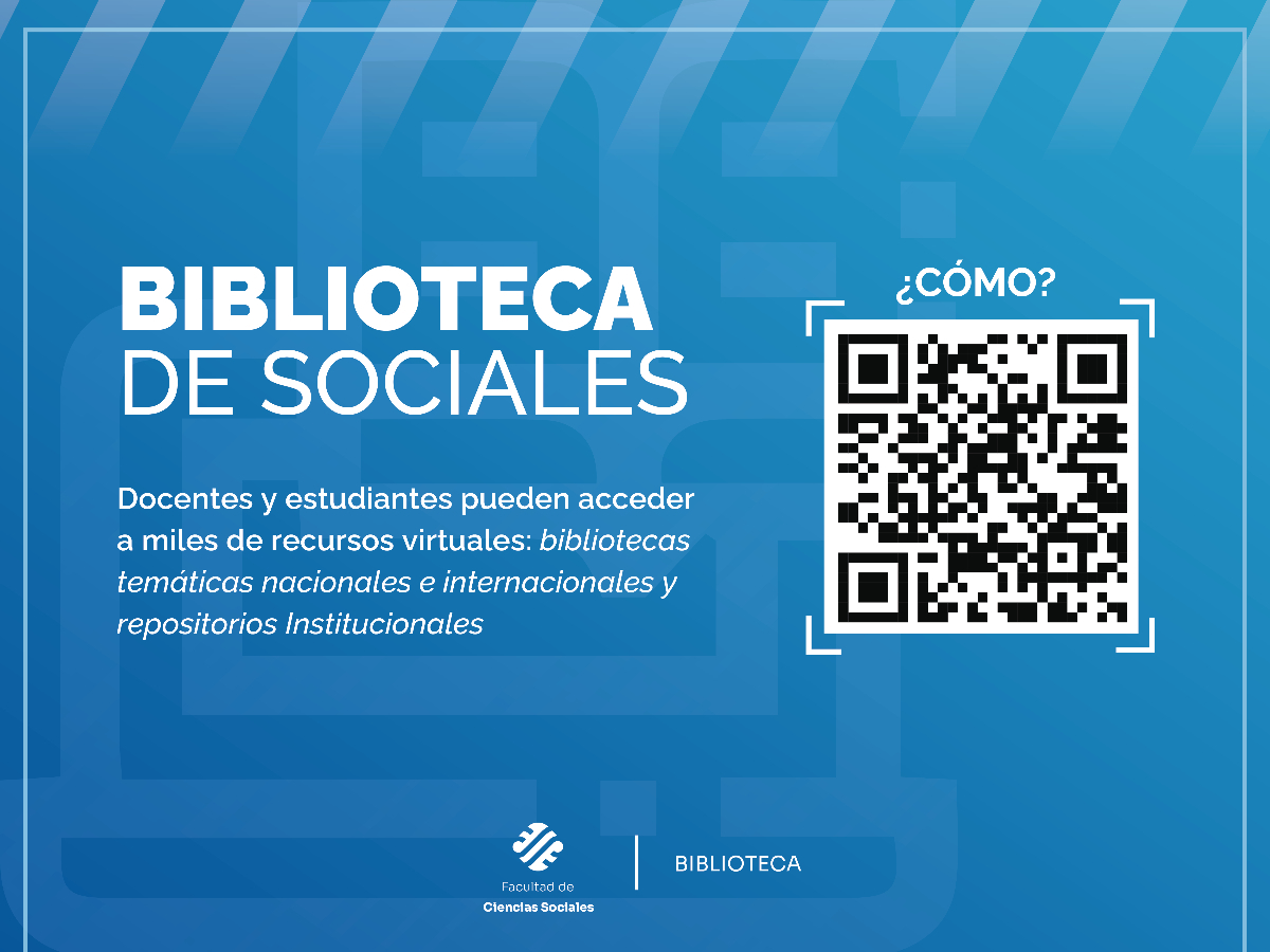 Amplio catálogo online para consultar de la Biblioteca de Sociales 